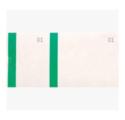 Blok verkoper 100 vellen 60 x 135 mm groen