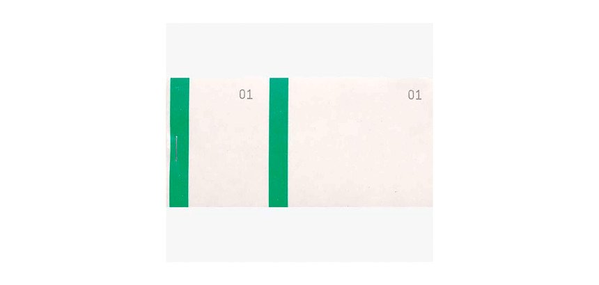 Bloc vendeur 100 feuillets vert -  60 x135 mm