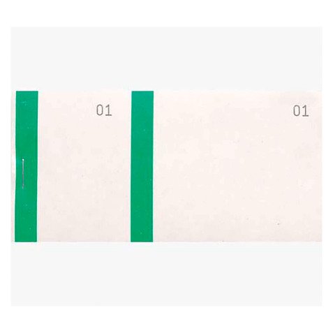 Bloc vendeur 100 feuillets vert -  60 x135 mm