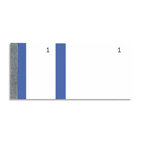 Blok verkoper 100 vellen 60 x 135 mm blauw