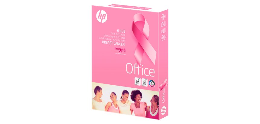 Papel blanco A4 80 g HP Breast Cancer - Paquete de 500 hojas