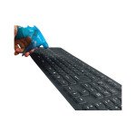 Tastiera flessibile e lavabile USB + PS/2 Italiano Nero