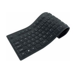 En_tastiera flessibile silicone nera usb