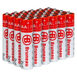 Alkaline-Batterien Bruneau LR03 AAA - Packung mit 24 Stück