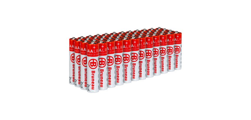 Bruneau - Pack of 48 Alkaline AAA/LR03 Batteries - 1.5