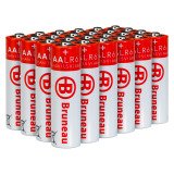 Bruneau - Pack mit 24 Alkalibatterien AA/LR06 - 1,5 V