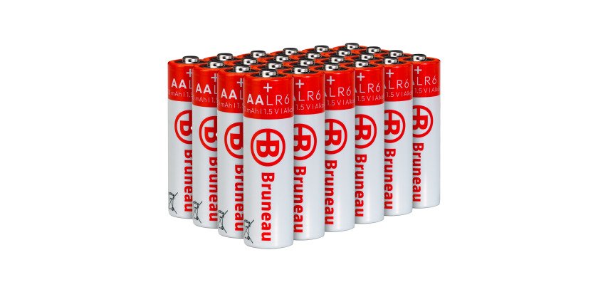 Bruneau - Pack von 24 Alkaline-Batterien AA/LR06 - 1,5V
