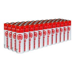 Pilas LR06 AA Bruneau - Paquete de 48