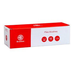 Bruneau - Pack de 48 piles Alcalines AA/LR06 - 1,5