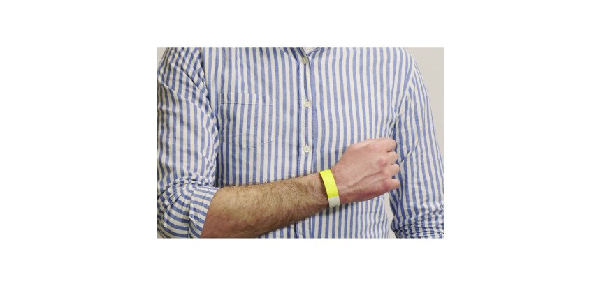 Avery Braccialetti identificativi inTyvek - giallo fluo - Conf 500