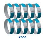 Avery Braccialetti identificativi inTyvek - blu fluo - Conf 500