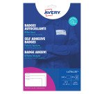 Avery Badge adesivi per tessuti in seta acetata - 20FF