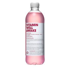 Eau vitaminée Vitamin Well Awake framboise 50 cl - 24 bouteilles