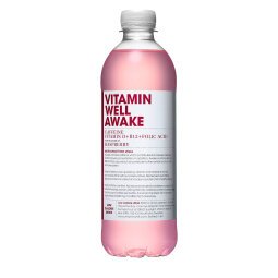 Eau vitaminée Vitamin Well Awake framboise 50 cl - 24 bouteilles