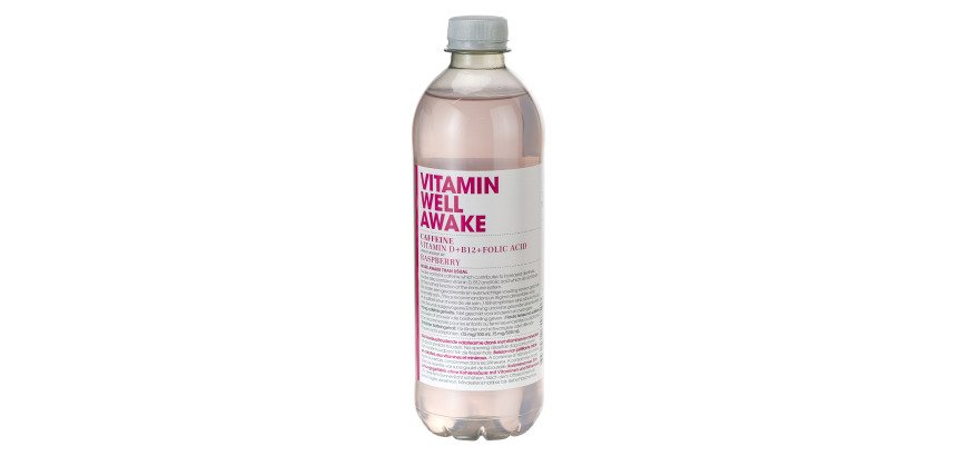 Eau vitaminée Vitamin Well Awake framboise 50 cl - 24 bouteilles