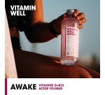 Eau vitaminée Vitamin Well Awake framboise 50 cl - 24 bouteilles