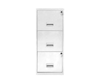 Classeur monobloc 3 tiroirs - blanc