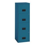 Classeur monobloc Budget 4 tiroirs bleu distant