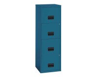Classeur monobloc 4 tiroirs pour dossiers suspendus - bleu RAL 5023