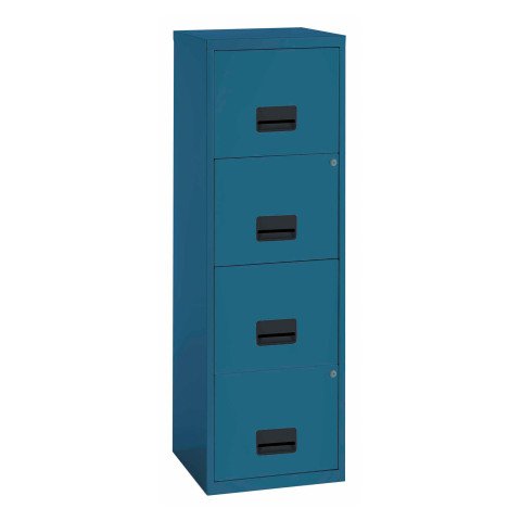 Archivador metálico Budget 4 cajones Azul