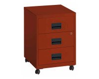 caisson métal mobile à roulettes Budget 3 tiroirs