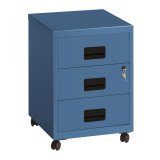 caisson métal mobile à roulettes Budget 3 tiroirs