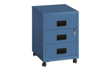 caisson métal mobile à roulettes Budget 3 tiroirs