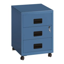 caisson métal mobile à roulettes Budget 3 tiroirs