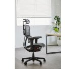 Chaise ultra-ergonomique OMINISEAT ELITE avec accoudoirs et appuie-tête réglables