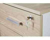 Cassettiera 2 cassetti Intuitiv' rovere chiaro