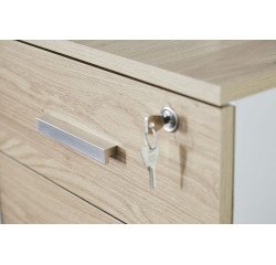 Cassettiera 2 cassetti Intuitiv' rovere chiaro