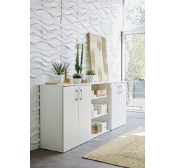Armadio basso in legno h.100 x l.80 cm ecla