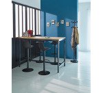 Table haute Swap H 110 x P 80 cm pieds métal