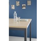 Table haute Swap L120 x H 110 x P 80 cm chêne clair