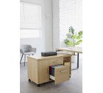 Desserte Manager Milano poignées aluminium mat