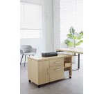 Desserte Manager Milano poignées aluminium mat