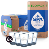 En_pack 2 x spa reine eco pack 10 litre + 6 verre