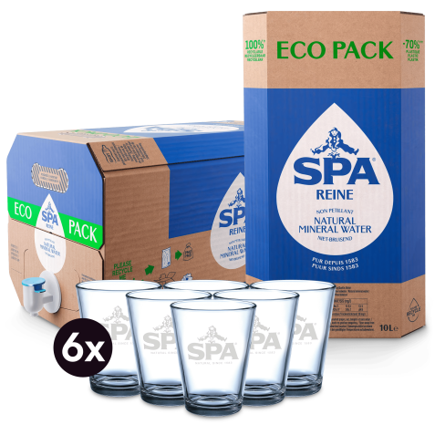 Pack 2 x 10 L Spa Reine + 6 verres gratuit