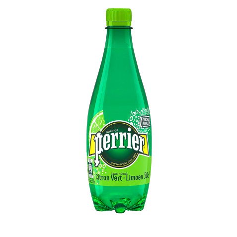 Eau gazeuse Perrier citron vert 50 cl - Carton de 24
