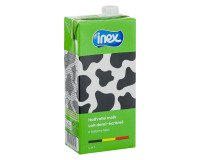 Halfvolle melk lange houdbaarheid Inex 1 L - Verpakking van 12 pakken