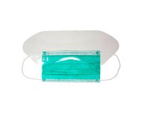 En_mascherina con visiera paraschizzi pvs