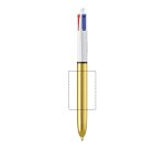 Stylo bille 4 couleurs BIC Shine publicitaire pointe 1 mm - écriture moyenne - marquage 1 couleur