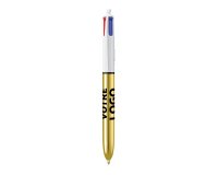 Balpen 4 kleuren BIC Shine promotieartikel 1 mm punt - medium lijn - 1-kleurige markering