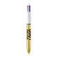 Stylo bille 4 couleurs BIC  Shine publicitaire pointe 1 mm - écriture moyenne - marquage 1 couleur