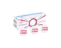 Balles de golf CALLAWAY SUPERSOFT publicitaires  – Boîte de 3 - marquage 1 couleur