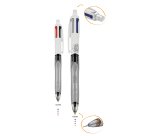 Stylo bille BIC 4 couleurs multifonctions publicitaire – bille et portemine - marquage gravure