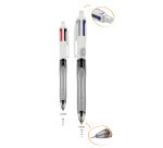 Stylo bille BIC 4 couleurs multifonctions publicitaire – bille et portemine - marquage gravure