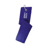 Serviette de golf publicitaire effet velours - marquage broderie