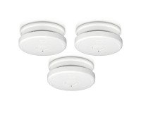 Set of 3 smoke detectors in compliance with standard EN14604