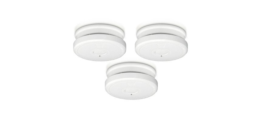 Lot de 3 détecteurs de fumée conformes à la norme EN14604